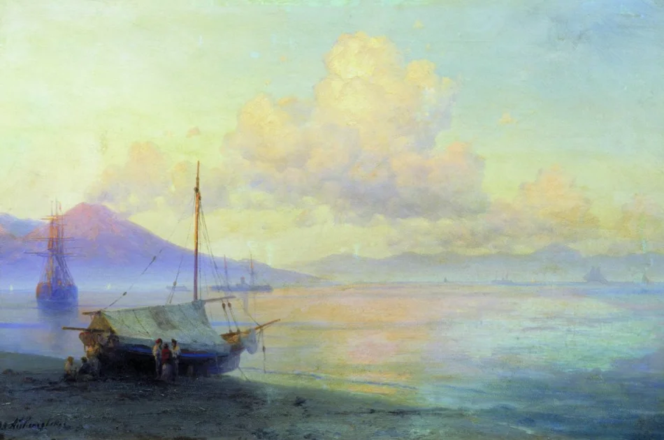 Picture Gulf of Naples in the morning